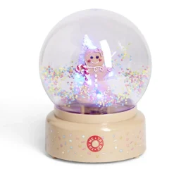 Boule à neige lumineuse animée musicale bonhomme pain d'épices - 2 modèles-Gifi Hot