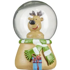 Boule à neige personnage de Noël Ø4,5xH7cm-Gifi Best