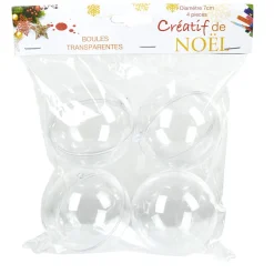 Boule création de Noël x4-Gifi Hot
