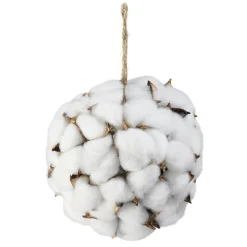 Boule déco blanche coton-Gifi Hot