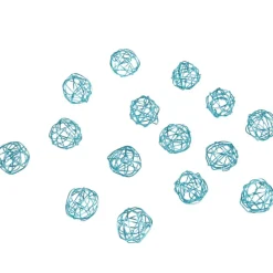 Boule déco bleue turquoise x15-Gifi Online