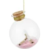 Boule déco de Noël rose Ø8 cm-Gifi New