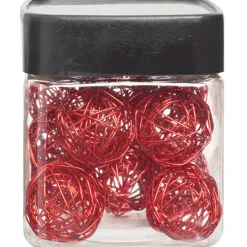 Boule décorative rouge x12-Gifi New