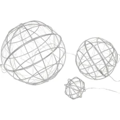 Boule de Noël 100 LED blanc chaud x3-Gifi Discount