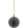 Boule de Noël à motif relief brillant-Gifi New