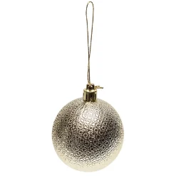 Boule de Noël à motif relief brillant-Gifi New