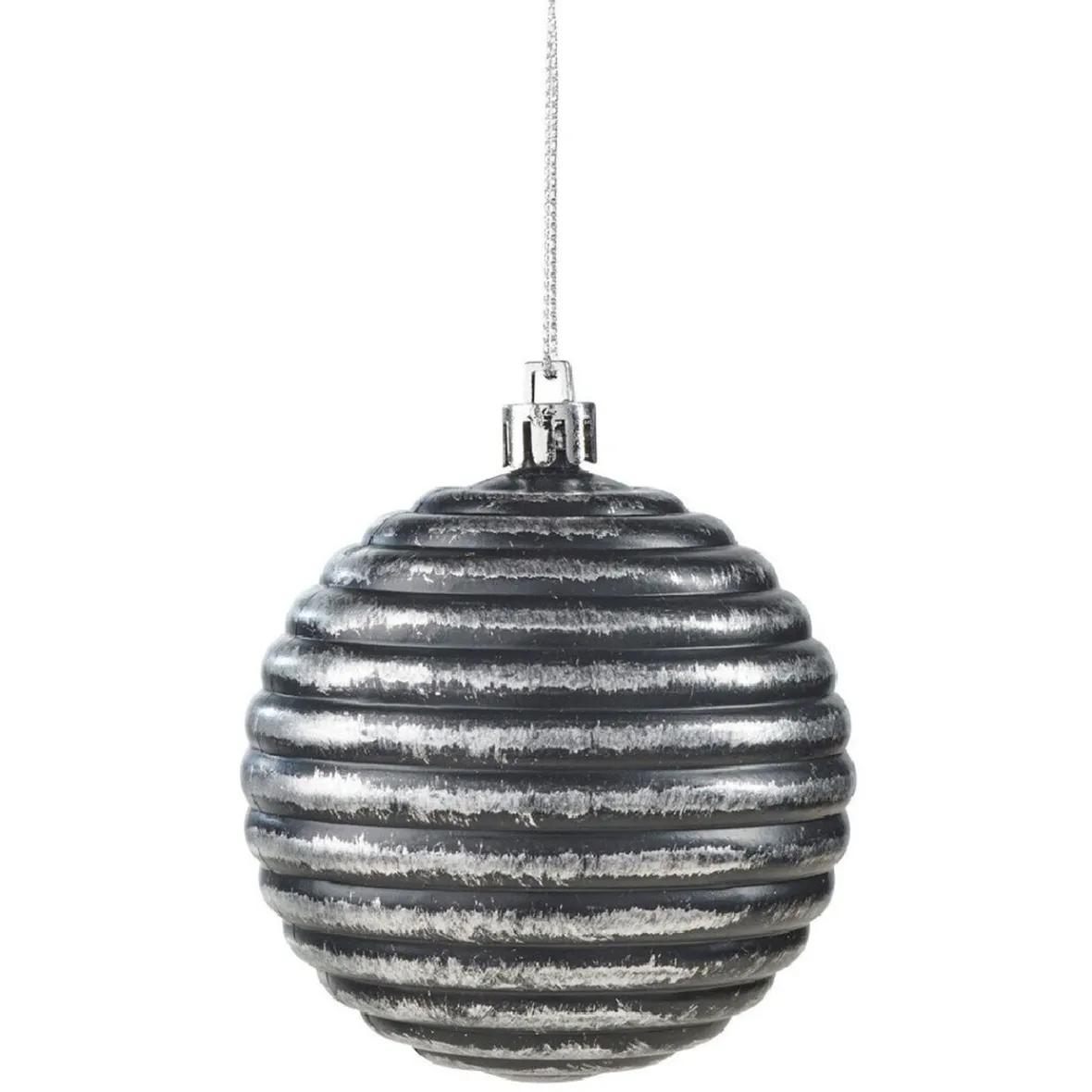 Boule de Noël à suspendre effet métal brossé-Gifi Best