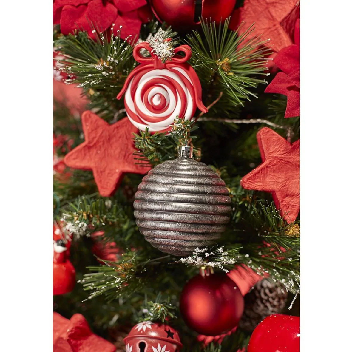 Boule de Noël à suspendre effet métal brossé-Gifi Best