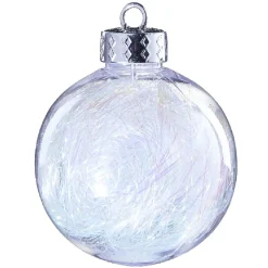 Boule de Noël à suspendre intérieur décoré fil métallisé x15-Gifi Discount