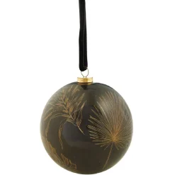 Boule de Noël à suspendre motifs végétaux-Gifi Online
