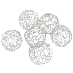 Boule de Noël ajouré argent x12-Gifi Best