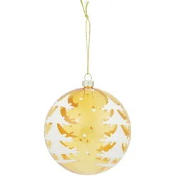 Boule de Noël ambré déco sapin Ø8 cm-Gifi Outlet