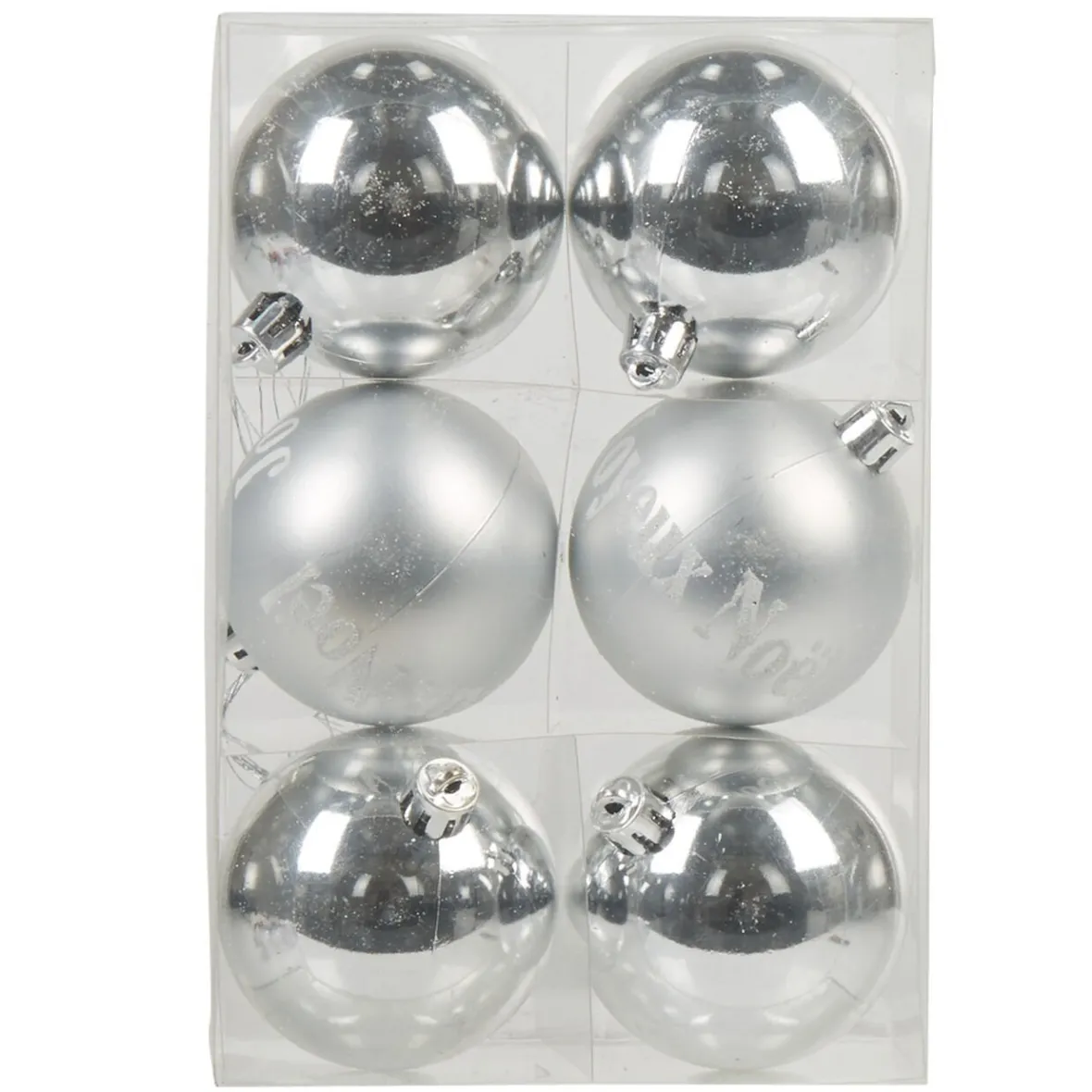 Boule de Noël argentée x6-Gifi Sale