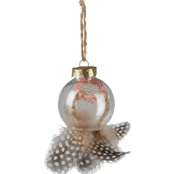 Boule de Noël attrape rêves et plumes à suspendre-Gifi Clearance