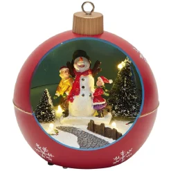 Boule de Noël avec figurines 4 LED-Gifi Hot