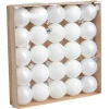 Boule de Noël blanc Ø4cm x25-Gifi New