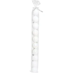 Boule de Noël blanc iridescent brillant Ø6cm x10-Gifi Sale