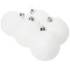 Boule de Noël blanche Ø12cm x5-Gifi Best