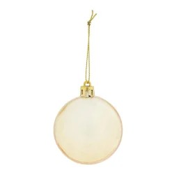 Boule de Noël blanche et dorée x 32-Gifi