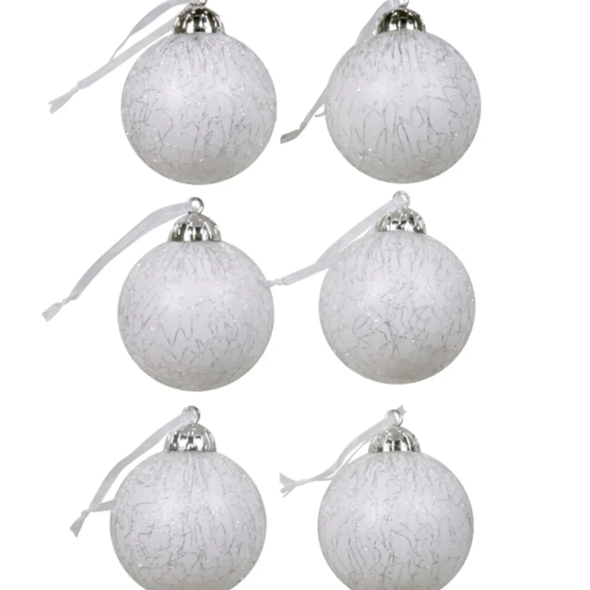 Boule de Noël blanche x6-Gifi Best