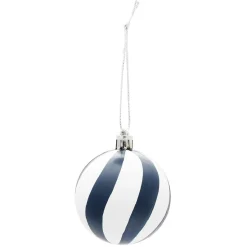 Boule de Noël bleu et blanc Ø6 cm-Gifi Discount