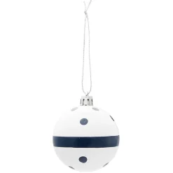 Boule de Noël bleu et blanc Ø6 cm-Gifi Discount
