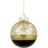 Boule de Noël brillante dorée et noire Ø8 cm-Gifi Sale