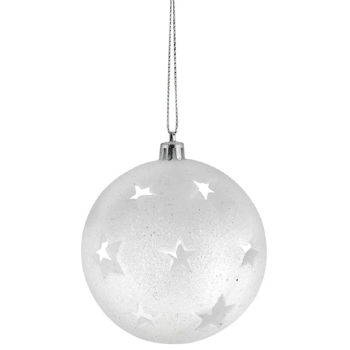 Boule de Noël brillante motif étoilée ajourée-Gifi Clearance