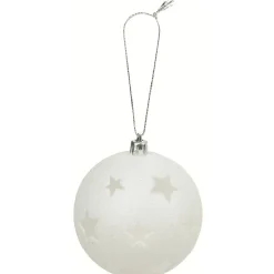 Boule de Noël brillante motif étoilée ajourée-Gifi Clearance