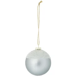 Boule de Noël Ø6cm effet givré - 3 modèles-Gifi Discount