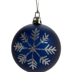 Boule de Noël décor argenté-Gifi Discount