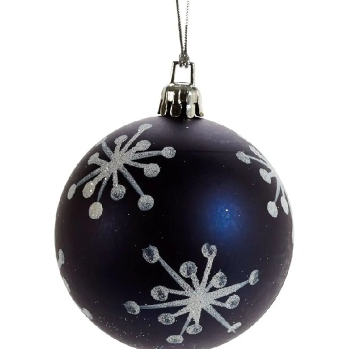 Boule de Noël décor argenté-Gifi Discount