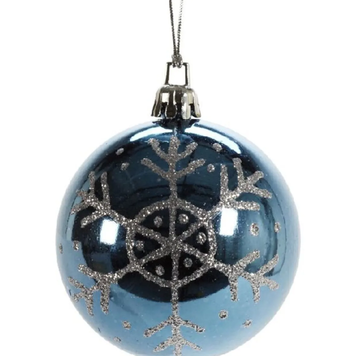 Boule de Noël décor argenté-Gifi Discount