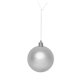 Boule de Noël décor argenté x6-Gifi Clearance