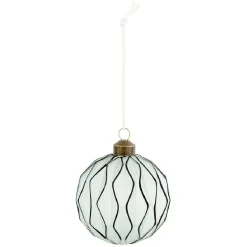 Boule de Noël design en verre-Gifi New