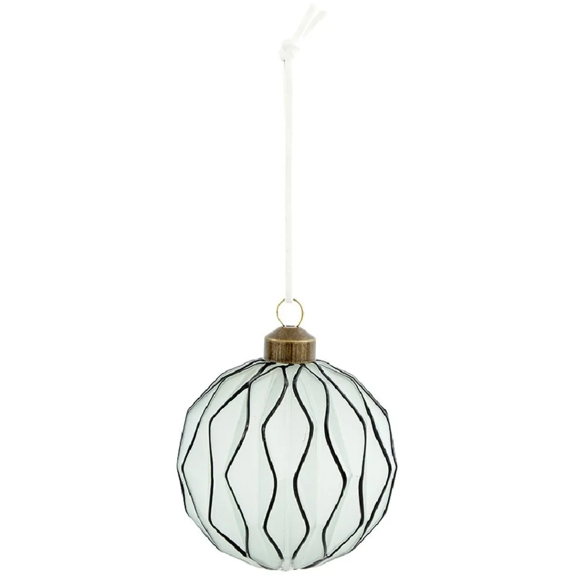 Boule de Noël design en verre-Gifi New