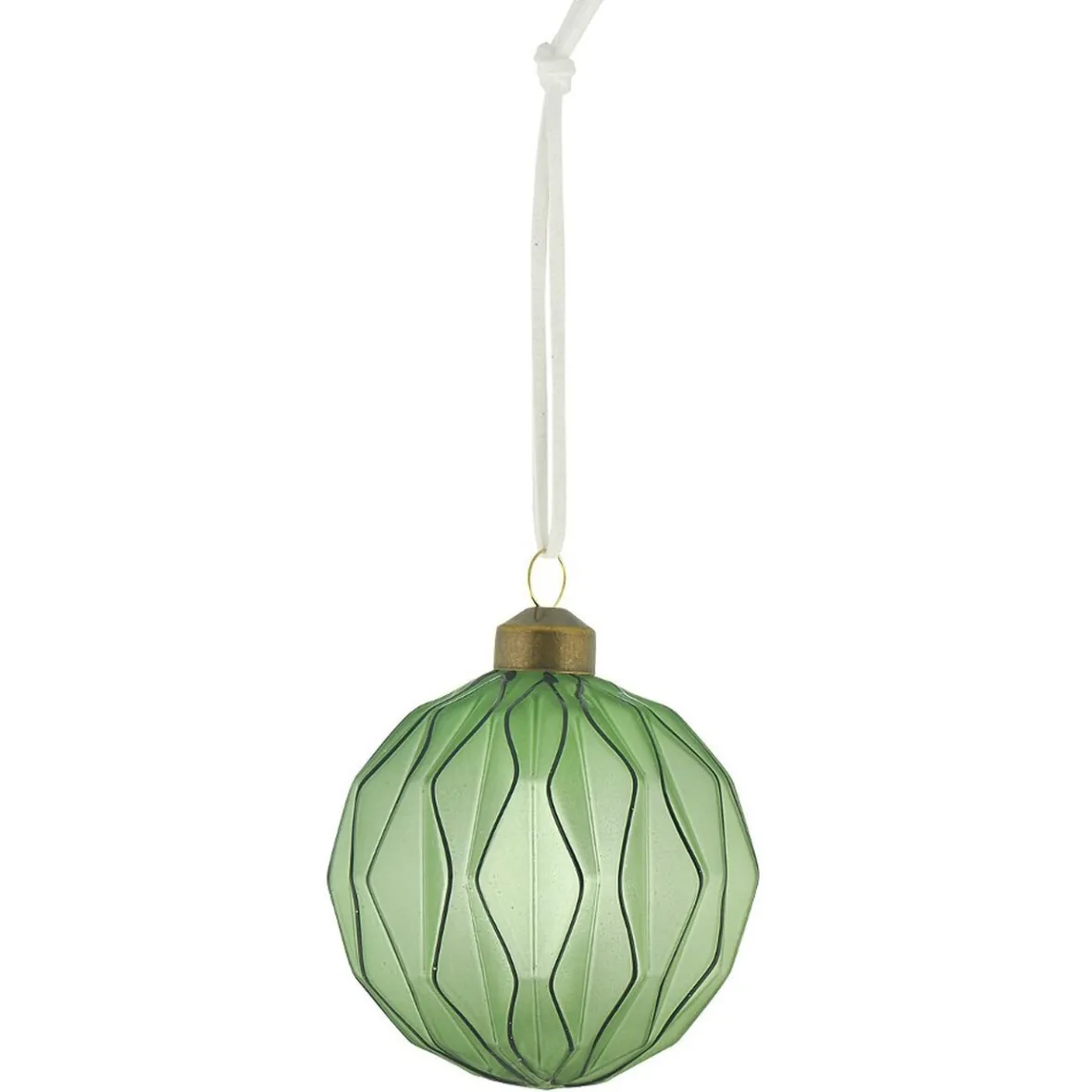 Boule de Noël design en verre-Gifi New