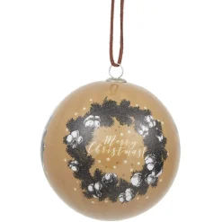 Boule de Noël design exclusif champêtre Ø8 cm-Gifi