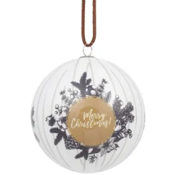 Boule de Noël design exclusif champêtre Ø8 cm-Gifi