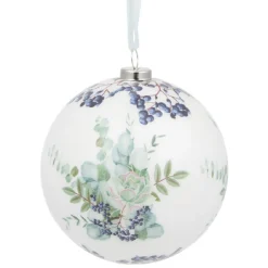 Boule de Noël design jardin d'Hiver Ø8 cm-Gifi Discount