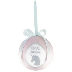 Boule de Noël design Noël poudré-Gifi Discount