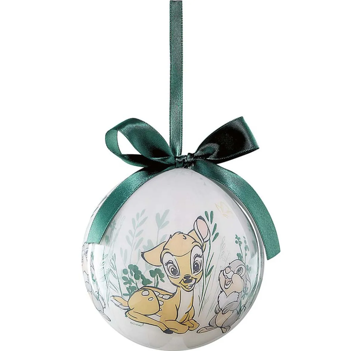 Boule de Noël Disney Bambi blanche et verte-Gifi Hot