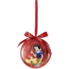 Boule de Noël Disney Blanche-Neige avec ses amis animaux rouge-Gifi Discount