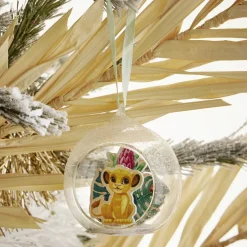 Boule de Noël Disney Le Roi Lion en verre et bois Ø8cm-Gifi
