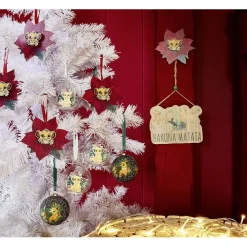 Boule de Noël Disney Le Roi Lion en verre et bois Ø8cm-Gifi