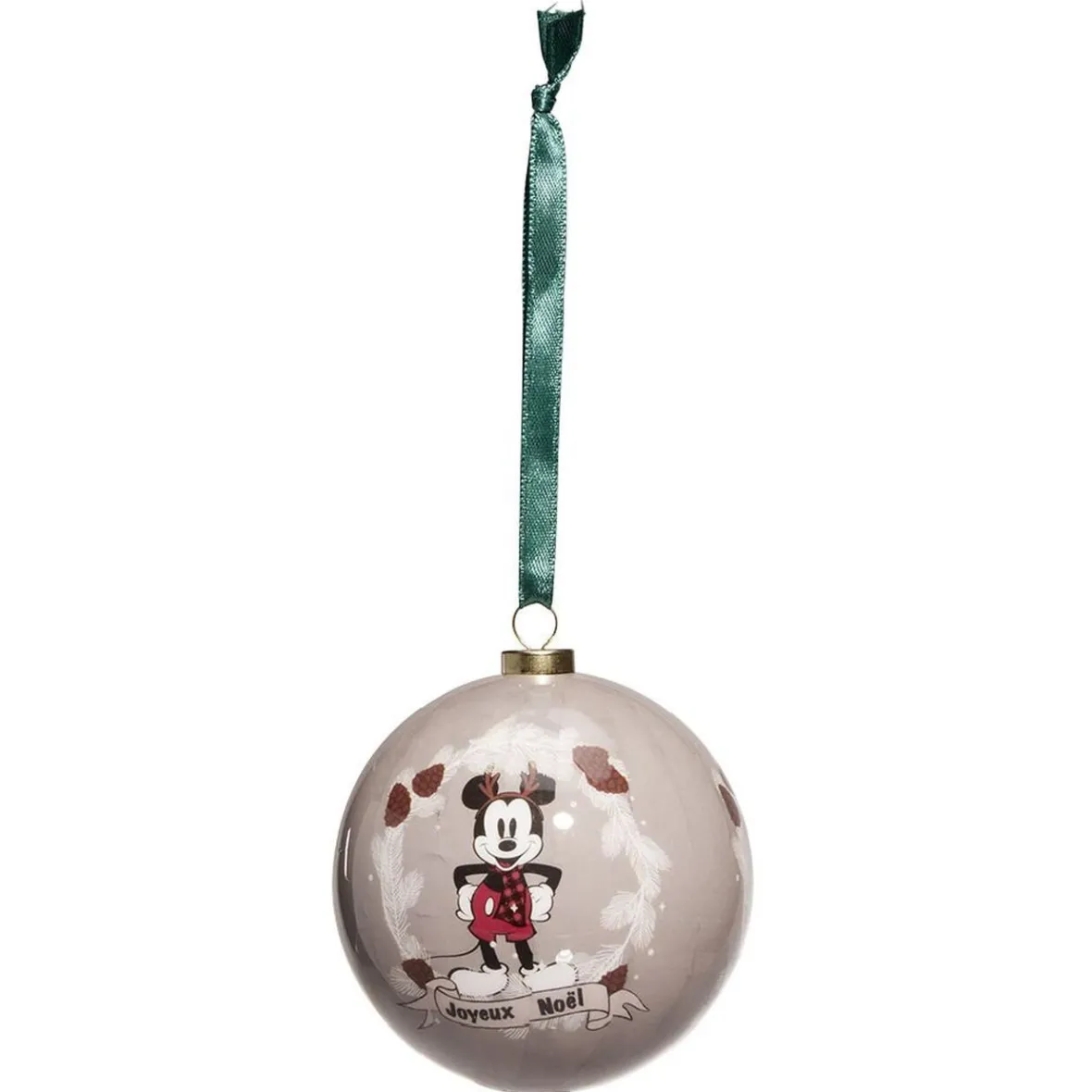 Boule de Noël Disney Mickey gris Ø7,5cm-Gifi Sale