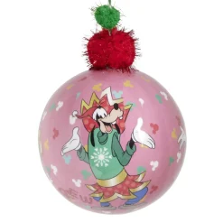 Boule de Noël Disney Mickey rose Ø12cm-Gifi Outlet