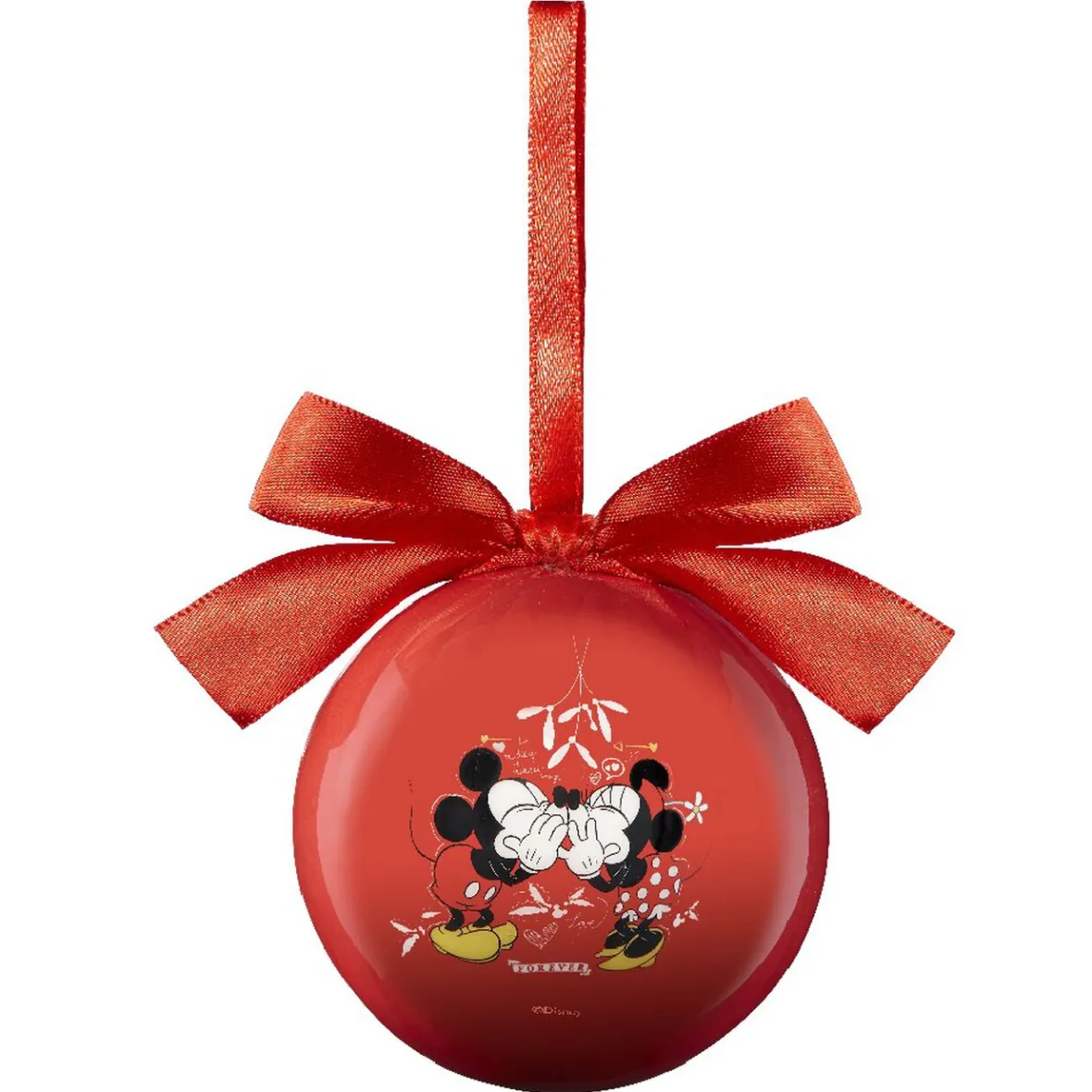 Boule de Noël Disney motif Mickey et Minnie Ø9cm-Gifi New
