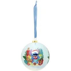 Boule de Noël Disney Stitch bleu Ø7,5cm-Gifi