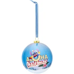 Boule de Noël Disney Stitch bleu Ø7,5cm-Gifi